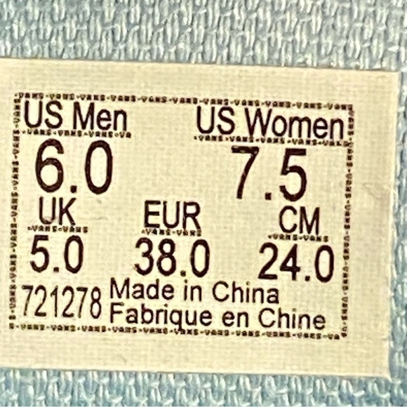 Vans Authentic Platform 2.0 Tonal Floral‎ Canvas Sneaker Size 7.5 Women - Picture 12 of 12